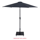 Meridian Fiji Black Fabric Patio Umbrellas IMAGE 9