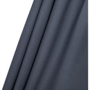 Meridian Fiji Grey Fabric / Matte Black Aluminum Patio Umbrella with Base Sets IMAGE 15