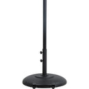 Meridian Fiji Grey Fabric / Matte Black Aluminum Patio Umbrella with Base Sets IMAGE 5