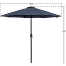 Meridian Fiji Grey Fabric Patio Umbrellas IMAGE 10