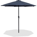 Meridian Fiji Grey Fabric Patio Umbrellas IMAGE 1
