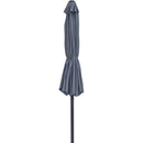 Meridian Fiji Grey Fabric Patio Umbrellas IMAGE 3