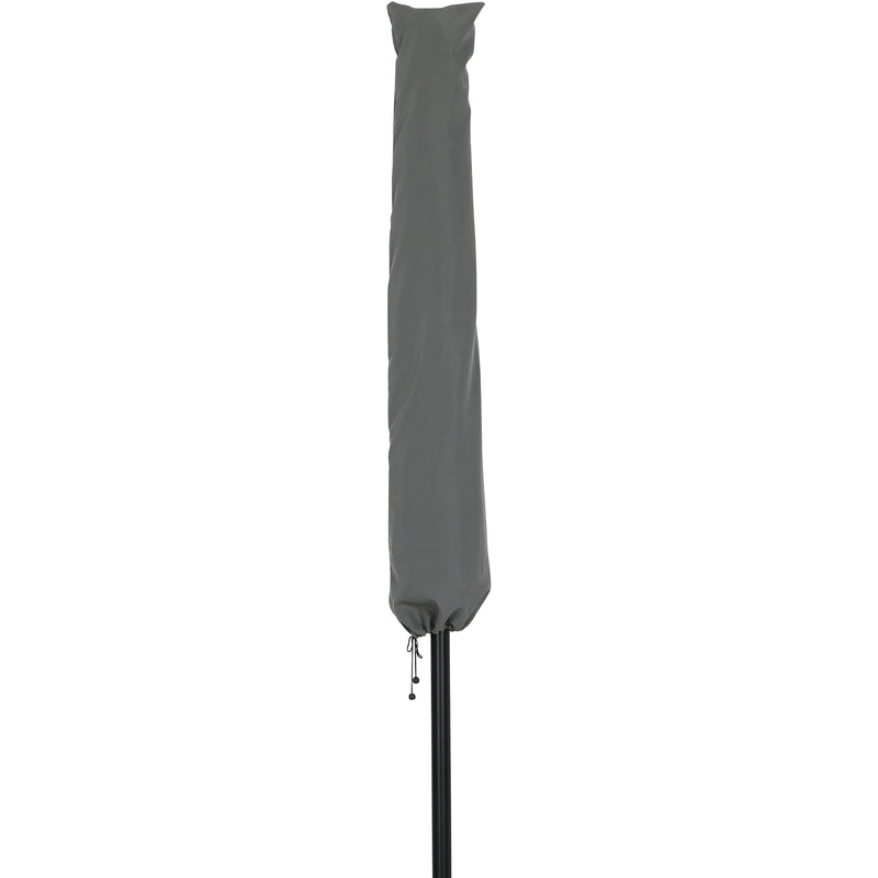 Meridian Fiji Grey Fabric Patio Umbrellas IMAGE 4