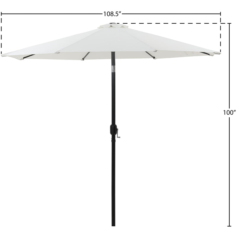 Meridian Fiji White Fabric Patio Umbrellas IMAGE 10