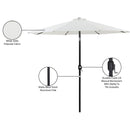 Meridian Fiji White Fabric Patio Umbrellas IMAGE 11