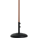 Meridian Amalfi Beige Fabric With Cream Piping / Matte Black Aluminum Patio Umbrella with Base Sets IMAGE 4