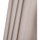 Meridian Amalfi Beige Fabric With Cream Piping / Teak Aluminum Patio Umbrella with Base Sets IMAGE 15