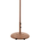 Meridian Amalfi Beige Fabric With Cream Piping / Teak Aluminum Patio Umbrella with Base Sets IMAGE 5