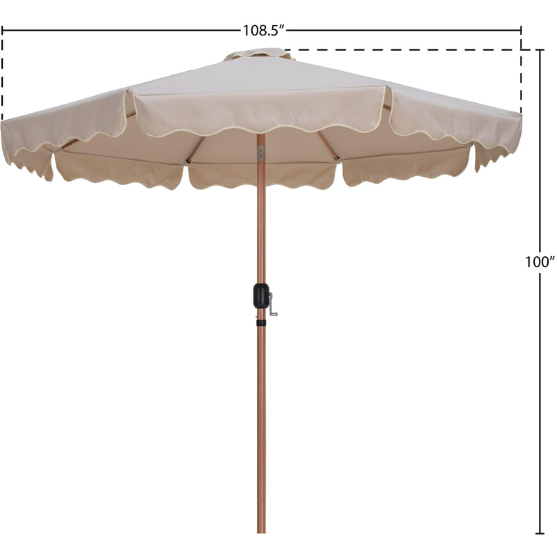 Meridian Amalfi Beige With Cream Piping Fabric Patio Umbrellas IMAGE 10