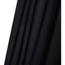 Meridian Amalfi Black Fabric With Cream Piping / Matte Black Aluminum Patio Umbrella with Base Sets IMAGE 17