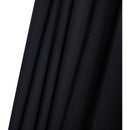 Meridian Amalfi Black Fabric With Cream Piping / Teak Aluminum Patio Umbrella with Base Sets IMAGE 17