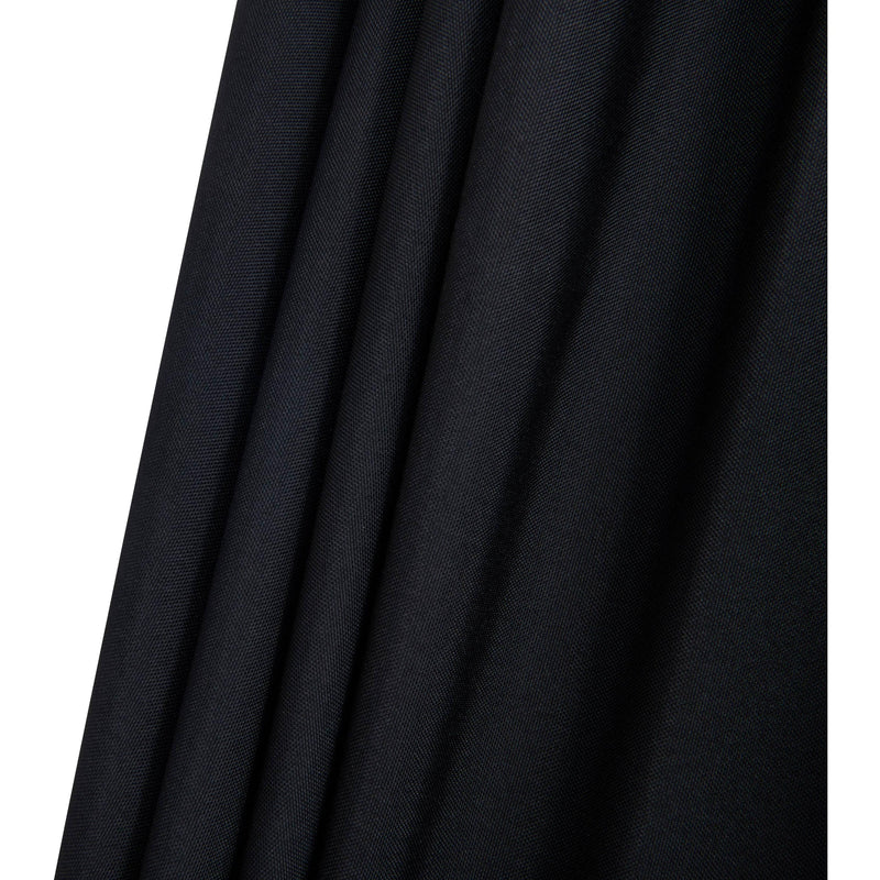 Meridian Amalfi Black Fabric With Cream Piping / Matte White Aluminum Patio Umbrella with Base Sets IMAGE 17