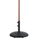 Meridian Amalfi Black Fabric With Cream Piping / Matte Black Aluminum Patio Umbrella with Base Sets IMAGE 5