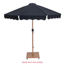 Meridian Amalfi Black With Cream Piping Fabric Patio Umbrellas IMAGE 9