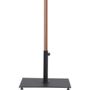 Meridian Amalfi Navy Fabric With Cream Piping / Matte Black Aluminum Patio Umbrella with Base Sets IMAGE 5