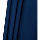 Meridian Amalfi Navy Fabric With Cream Piping / Teak Aluminum Patio Umbrella with Base Sets IMAGE 17