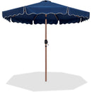 Meridian Amalfi Navy With Cream Piping Fabric Patio Umbrellas IMAGE 1