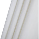 Meridian Amalfi White Fabric With Black Piping / Teak Aluminum Patio Umbrella with Base Sets IMAGE 17