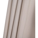 Meridian Amalfi Beige Fabric With Cream Piping / Matte Black Aluminum Patio Umbrella with Base Sets IMAGE 17