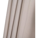 Meridian Amalfi Beige Fabric With Cream Piping / Teak Aluminum Patio Umbrella with Base Sets IMAGE 17