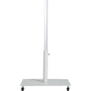 Meridian Amalfi Beige Fabric With Cream Piping / Matte White Aluminum Patio Umbrella with Base Sets IMAGE 4