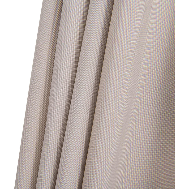 Meridian Amalfi Beige Fabric With Cream Piping / Matte White Aluminum Patio Umbrella with Base Sets IMAGE 15