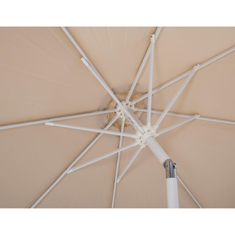 Meridian Amalfi Beige With Cream Piping Fabric Patio Umbrellas IMAGE 7