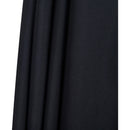 Meridian Amalfi Black Fabric With Cream Piping / Matte Black Aluminum Patio Umbrella with Base Sets IMAGE 17