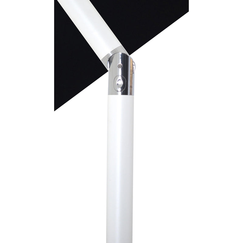 Meridian Amalfi Black With Cream Piping Fabric Patio Umbrellas IMAGE 6
