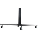 Meridian Amalfi Navy Fabric With Cream Piping / Matte Black Aluminum Patio Umbrella with Base Sets IMAGE 10