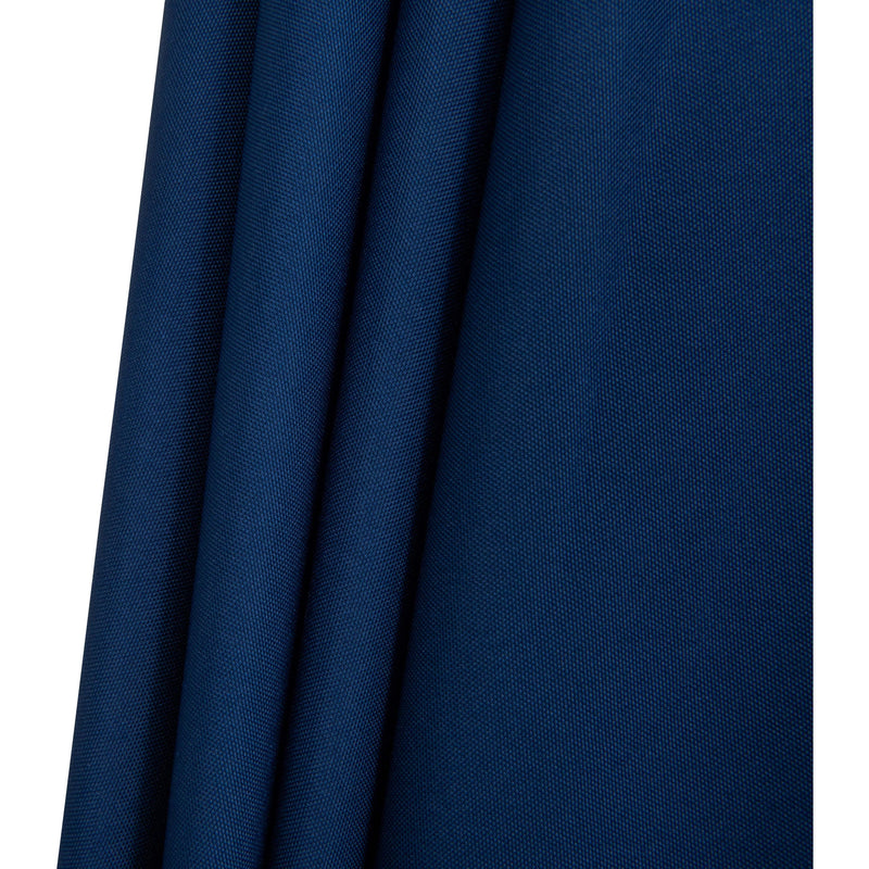 Meridian Amalfi Navy Fabric With Cream Piping / Matte Black Aluminum Patio Umbrella with Base Sets IMAGE 17