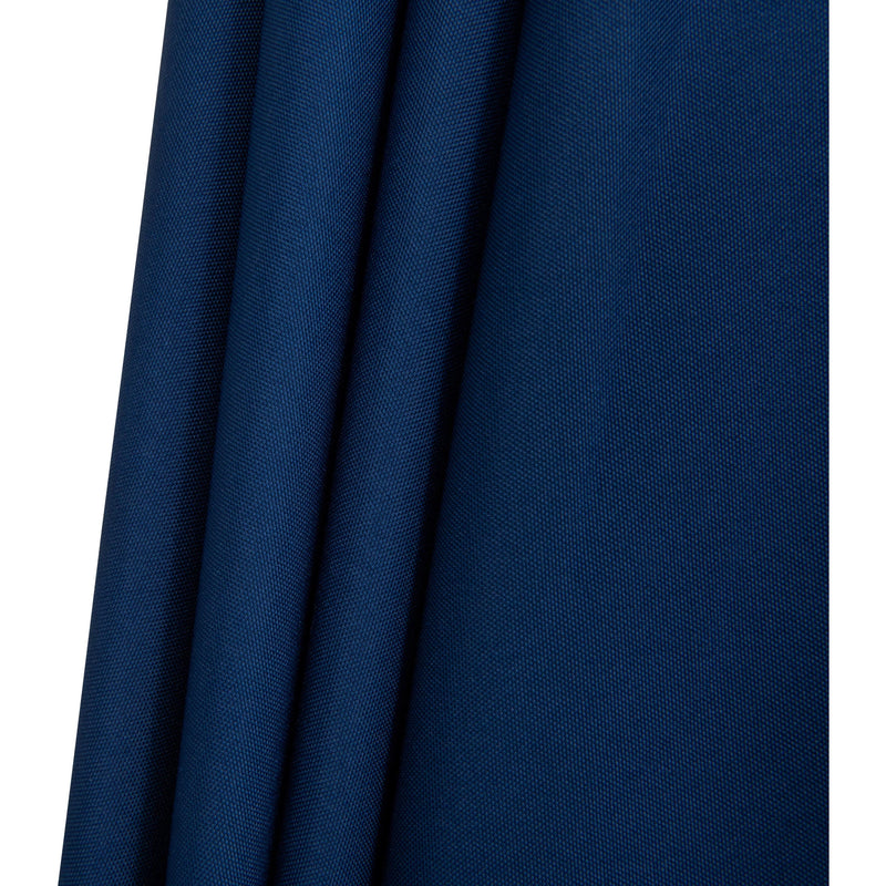 Meridian Amalfi Navy Fabric With Cream Piping / Matte White Aluminum Patio Umbrella with Base Sets IMAGE 17