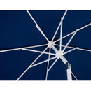 Meridian Amalfi Navy Fabric With Cream Piping / Teak Aluminum Patio Umbrella with Base Sets IMAGE 14