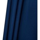 Meridian Amalfi Navy Fabric With Cream Piping / Teak Aluminum Patio Umbrella with Base Sets IMAGE 15