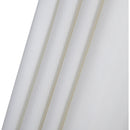 Meridian Amalfi White Fabric With Black Piping / Matte Black Aluminum Patio Umbrella with Base Sets IMAGE 17