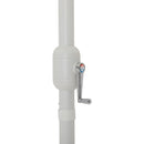 Meridian Amalfi White With Black Piping Fabric Patio Umbrellas IMAGE 5