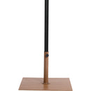 Meridian Amalfi Beige Fabric With Cream Piping / Teak Aluminum Patio Umbrella with Base Sets IMAGE 5