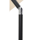 Meridian Amalfi Beige Fabric With Cream Piping / Matte Black Aluminum Patio Umbrella with Base Sets IMAGE 13