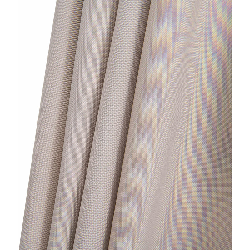 Meridian Amalfi Beige Fabric With Cream Piping / Matte Black Aluminum Patio Umbrella with Base Sets IMAGE 15