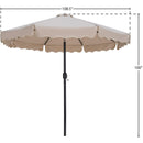 Meridian Amalfi Beige With Cream Piping Fabric Patio Umbrellas IMAGE 10