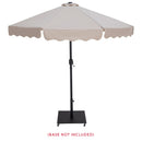 Meridian Amalfi Beige With Cream Piping Fabric Patio Umbrellas IMAGE 9