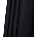 Meridian Amalfi Black Fabric With Cream Piping / Matte Black Aluminum Patio Umbrella with Base Sets IMAGE 17