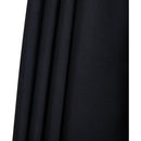 Meridian Amalfi Black Fabric With Cream Piping / Matte White Aluminum Patio Umbrella with Base Sets IMAGE 17