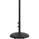 Meridian Amalfi Black Fabric With Cream Piping / Matte Black Aluminum Patio Umbrella with Base Sets IMAGE 5