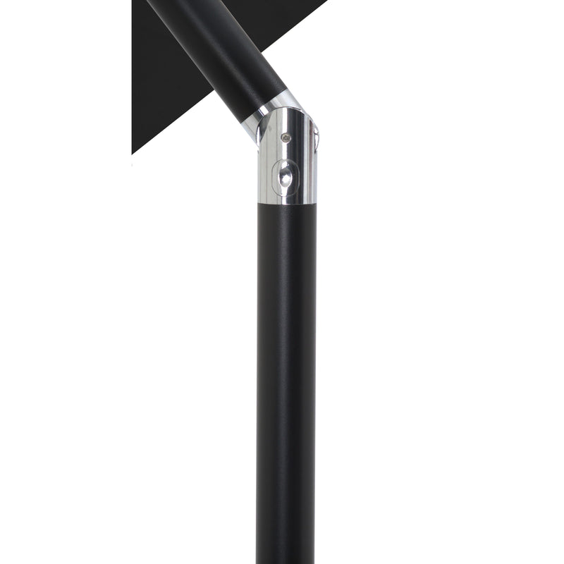 Meridian Amalfi Black With Cream Piping Fabric Patio Umbrellas IMAGE 6