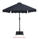 Meridian Amalfi Black With Cream Piping Fabric Patio Umbrellas IMAGE 9