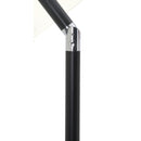 Meridian Amalfi White Fabric With Black Piping / Matte Black Aluminum Patio Umbrella with Base Sets IMAGE 13