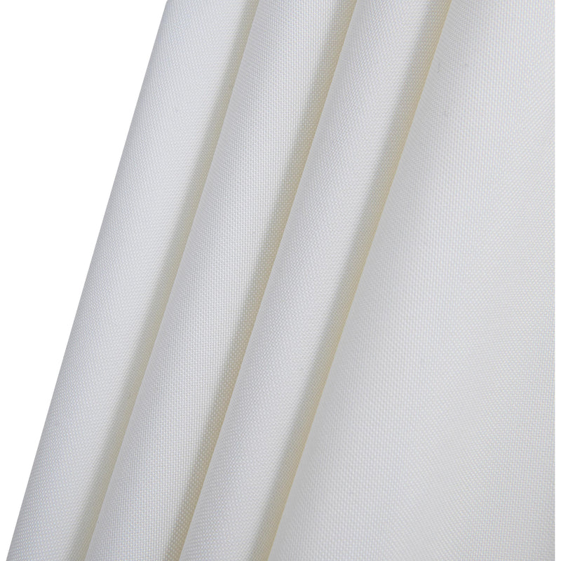 Meridian Amalfi White Fabric With Black Piping / Matte Black Aluminum Patio Umbrella with Base Sets IMAGE 15