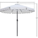 Meridian Amalfi White With Black Piping Fabric Patio Umbrellas IMAGE 10