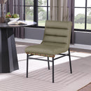 Meridian Burke Olive Vegan Leather Dining Chair IMAGE 2